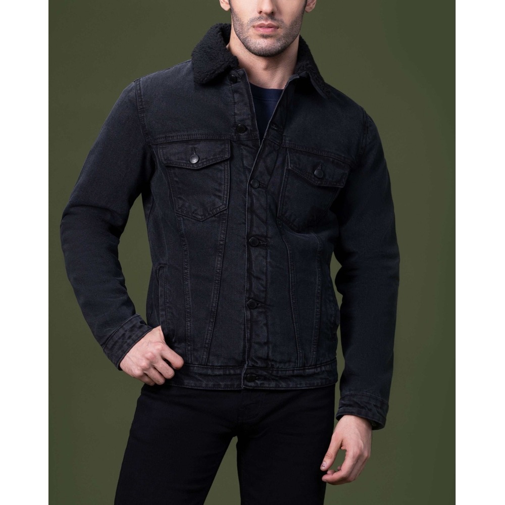 Men's Black Denim Jacket